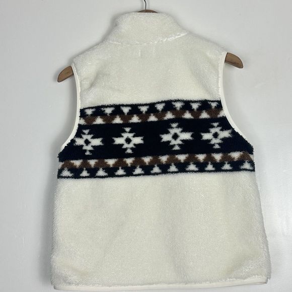 FAHERTY B.yellowtail High Pile Fleece Vest In Great Plains size M - Picture 13 of 16